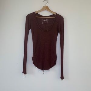 Free people distressed thermal